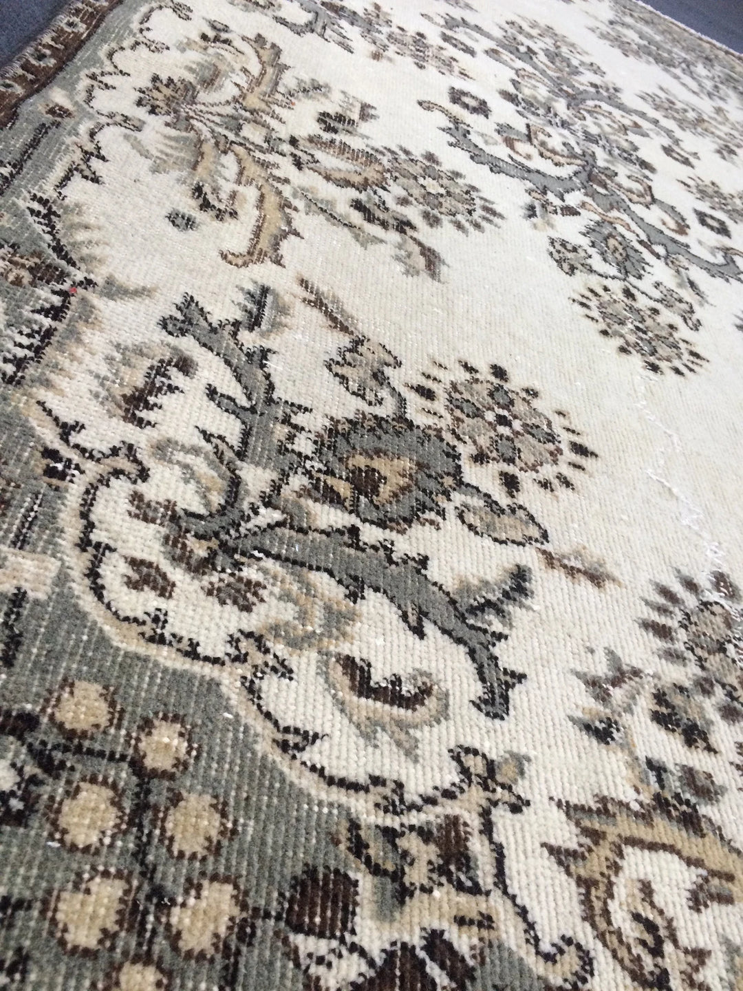 Red Turkish Oushak Runner Rug Hand-Knotted | No. WR59245