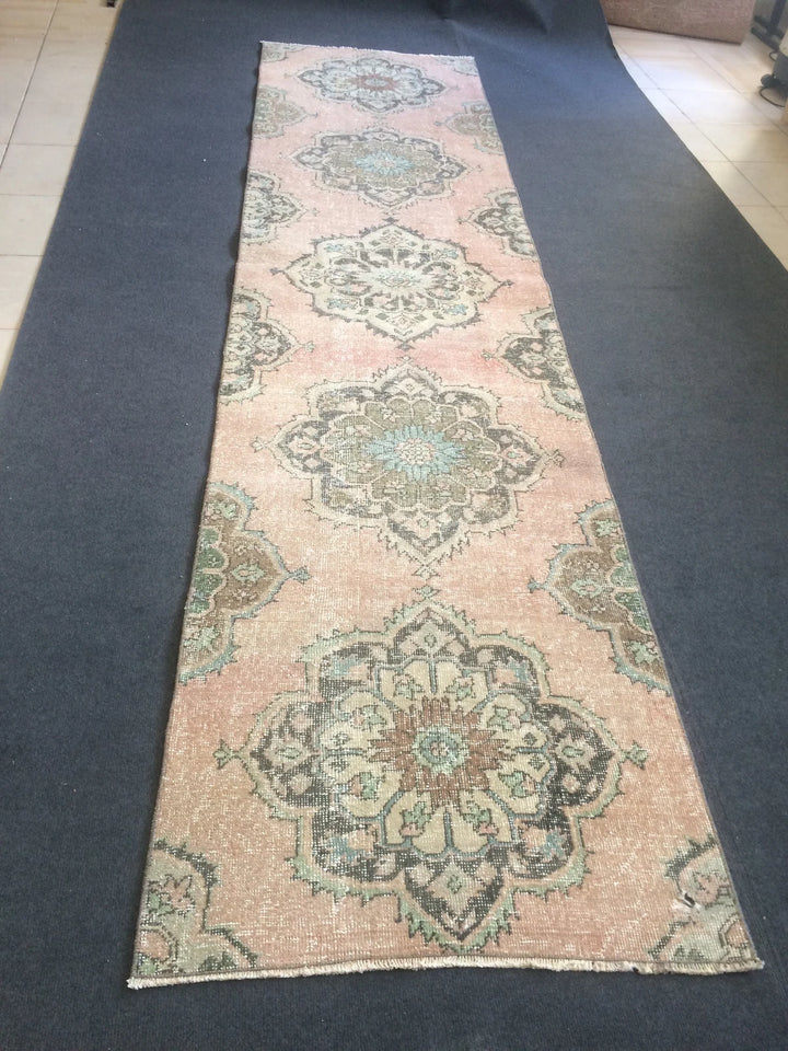 Turkish Runner Rug 2' 8" x 11' 4" Hand-Knotted | No. WR59397