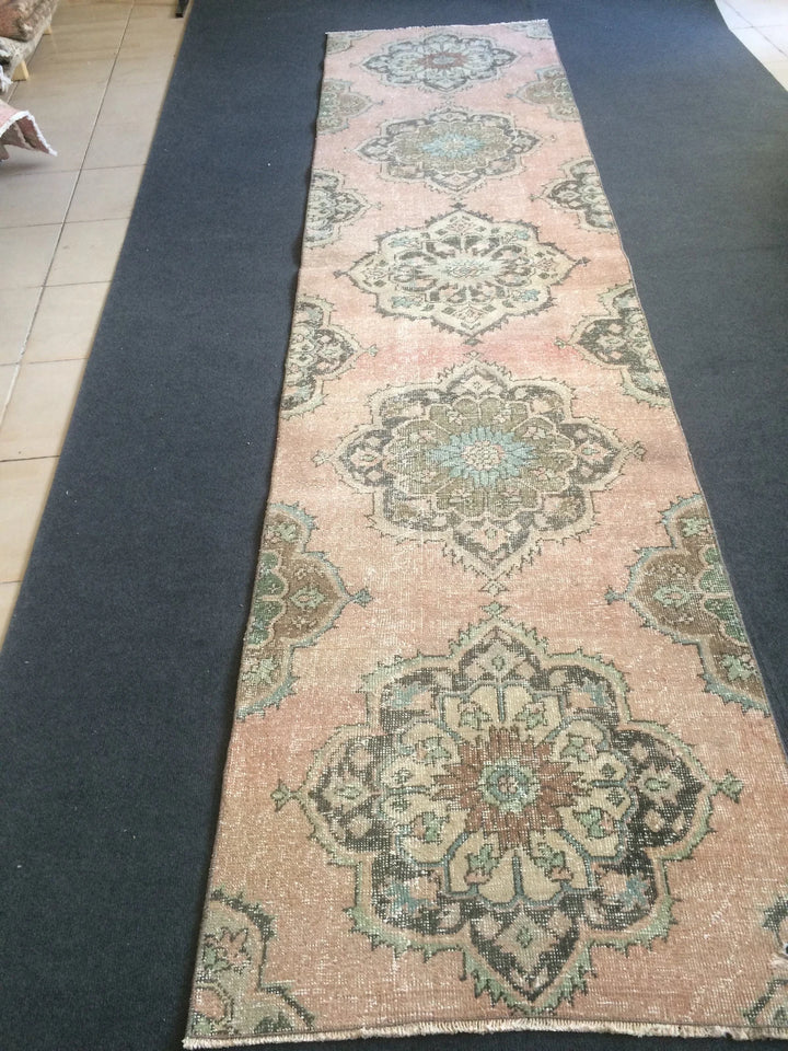 Turkish Runner Rug 2' 8" x 11' 4" Hand-Knotted | No. WR59397