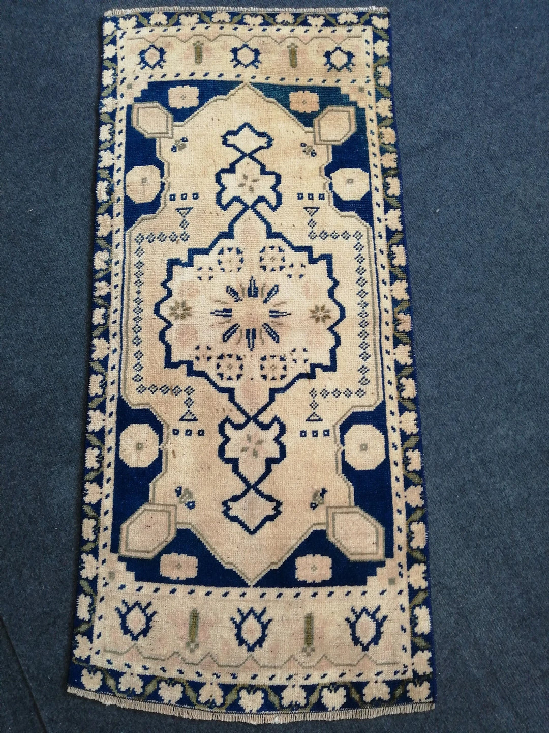 Turkish Oushak Runner Rug 2'8" x 9'9" Hand-Knotted | No. WR59446