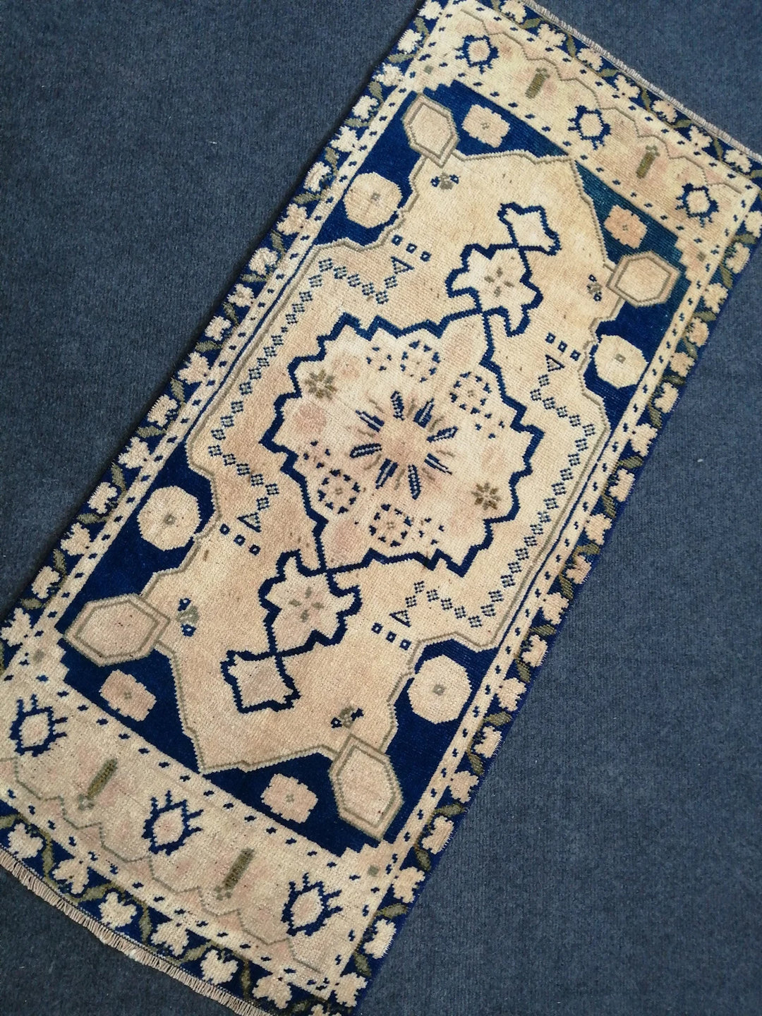 Turkish Oushak Runner Rug 2'8" x 9'9" Hand-Knotted | No. WR59446