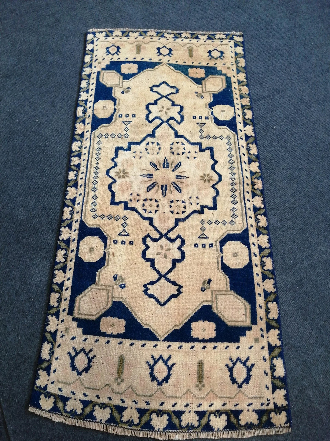 Turkish Oushak Runner Rug 2'8" x 9'9" Hand-Knotted | No. WR59446