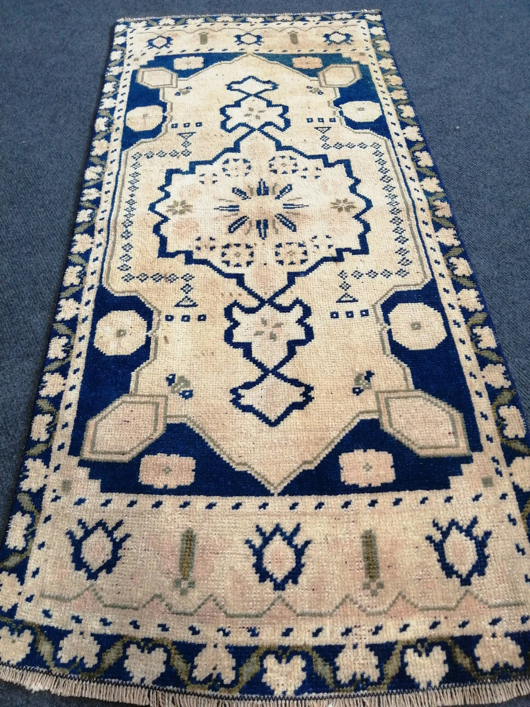 Turkish Oushak Runner Rug 2'8" x 9'9" Hand-Knotted | No. WR59446