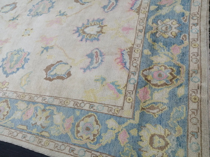 Beige Turkish Runner Rug 6' 2" x 10' 4" Hand-Knotted | No. WR59542