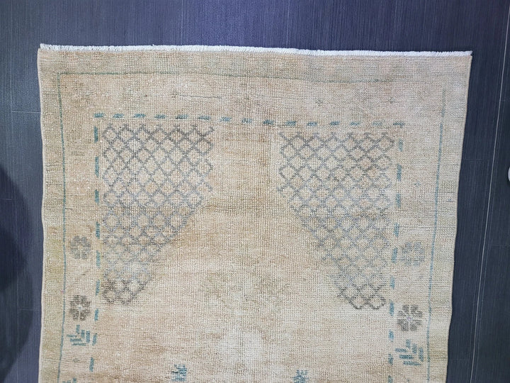 Rust Turkish Runner Rug 3' 4" x 5' 8" Hand-Knotted | No. WR59593