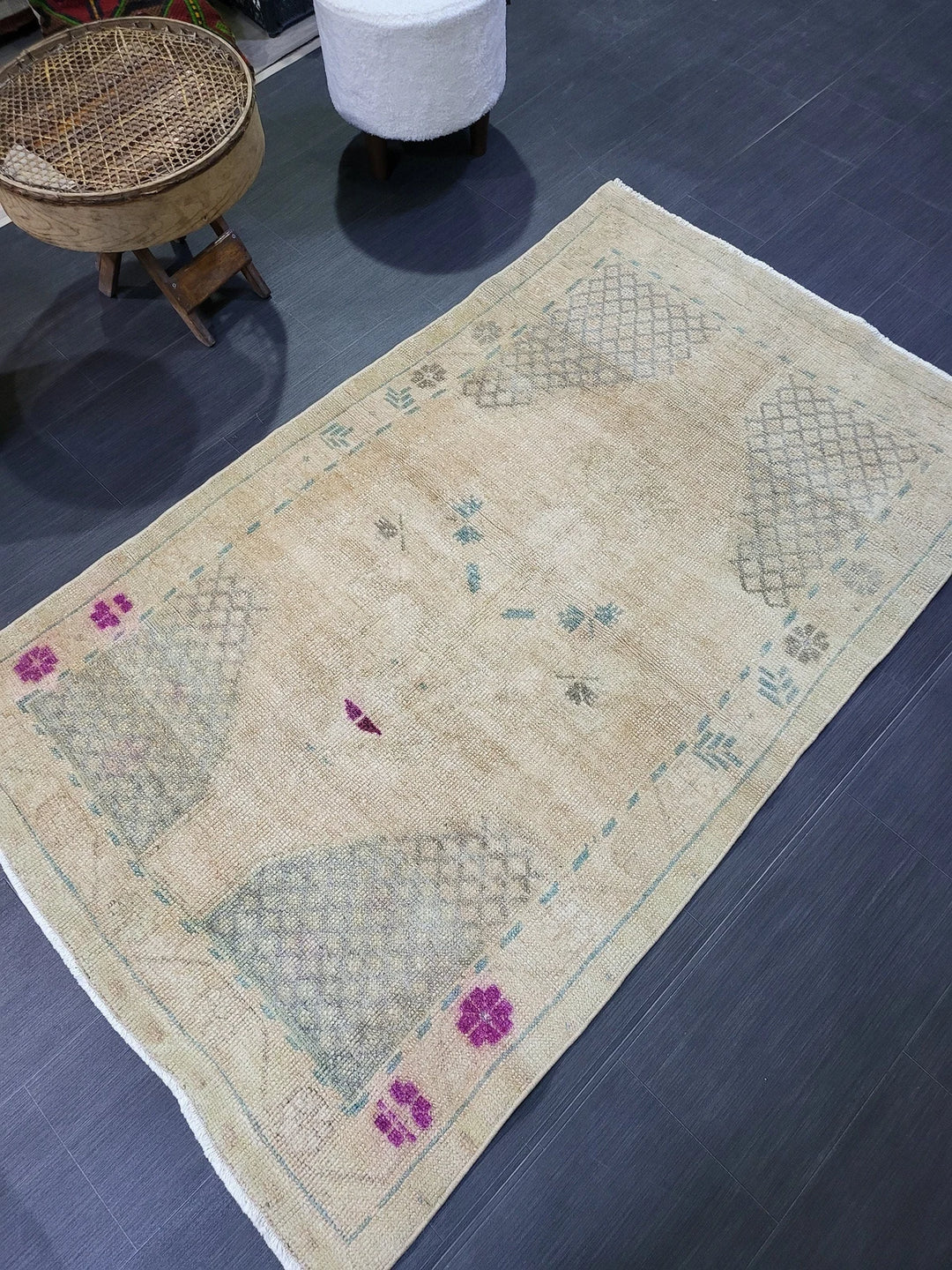 Rust Turkish Runner Rug 3' 4" x 5' 8" Hand-Knotted | No. WR59593