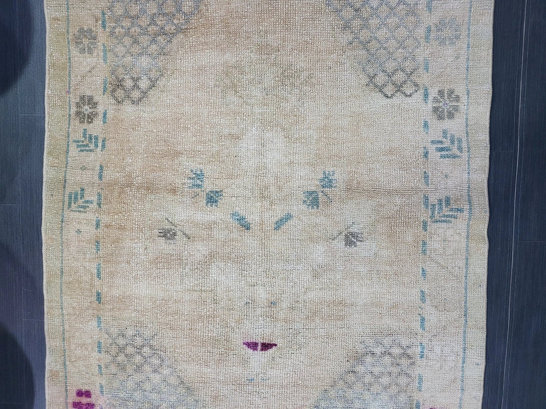 Rust Turkish Runner Rug 3' 4" x 5' 8" Hand-Knotted | No. WR59593