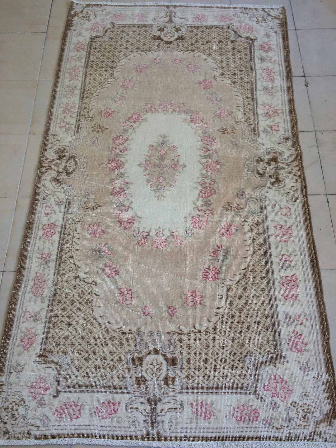 Rust Turkish Runner Rug 4' x 7' Hand-Knotted | No. WR59679
