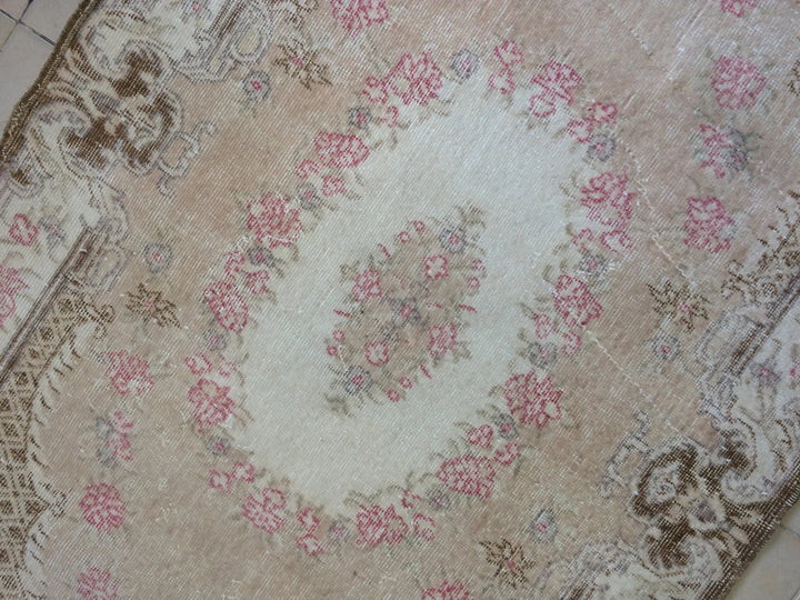 Rust Turkish Runner Rug 4' x 7' Hand-Knotted | No. WR59679