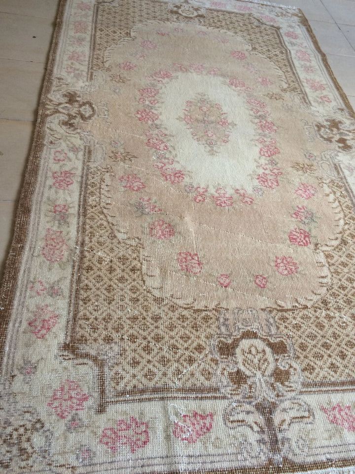 Rust Turkish Runner Rug 4' x 7' Hand-Knotted | No. WR59679