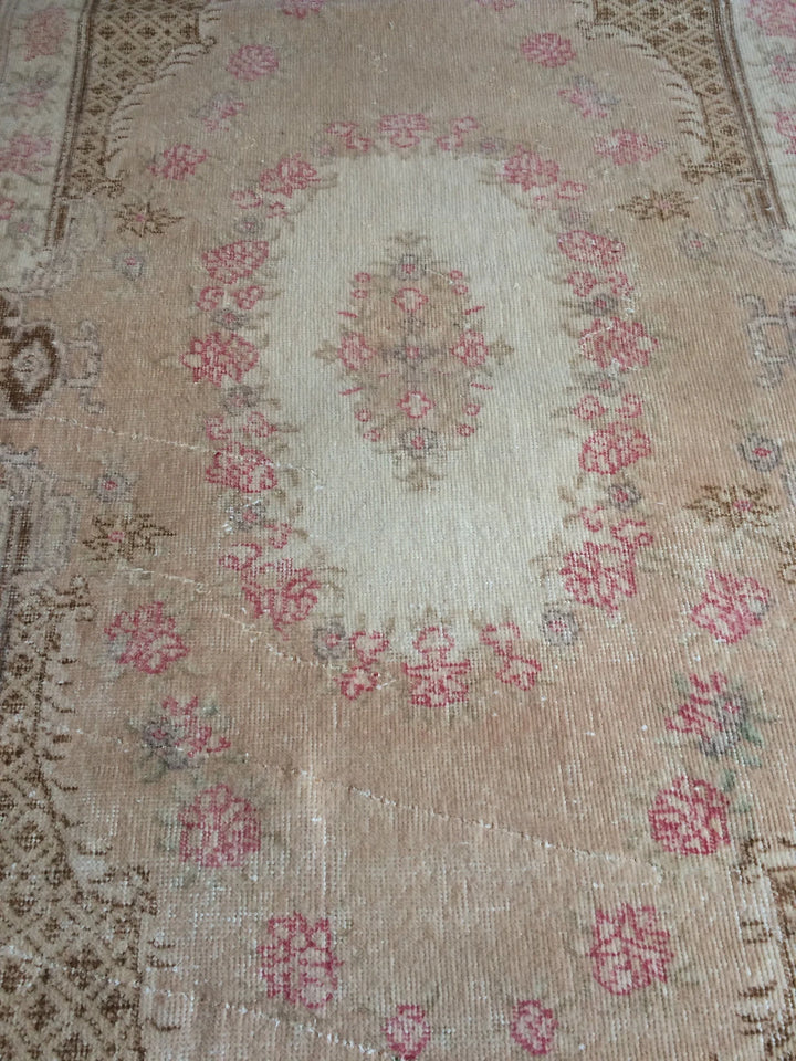 Rust Turkish Runner Rug 4' x 7' Hand-Knotted | No. WR59679
