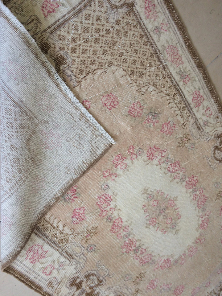 Rust Turkish Runner Rug 4' x 7' Hand-Knotted | No. WR59679