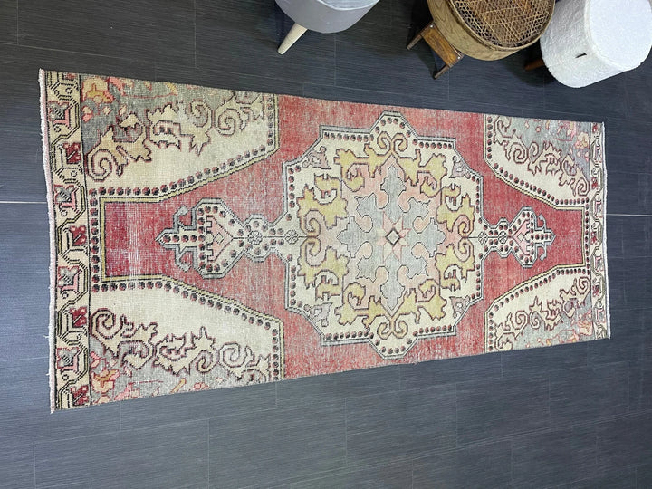 Rust Turkish Runner Rug 3' 3" x 7' 7" Hand-Knotted | No. WR59715