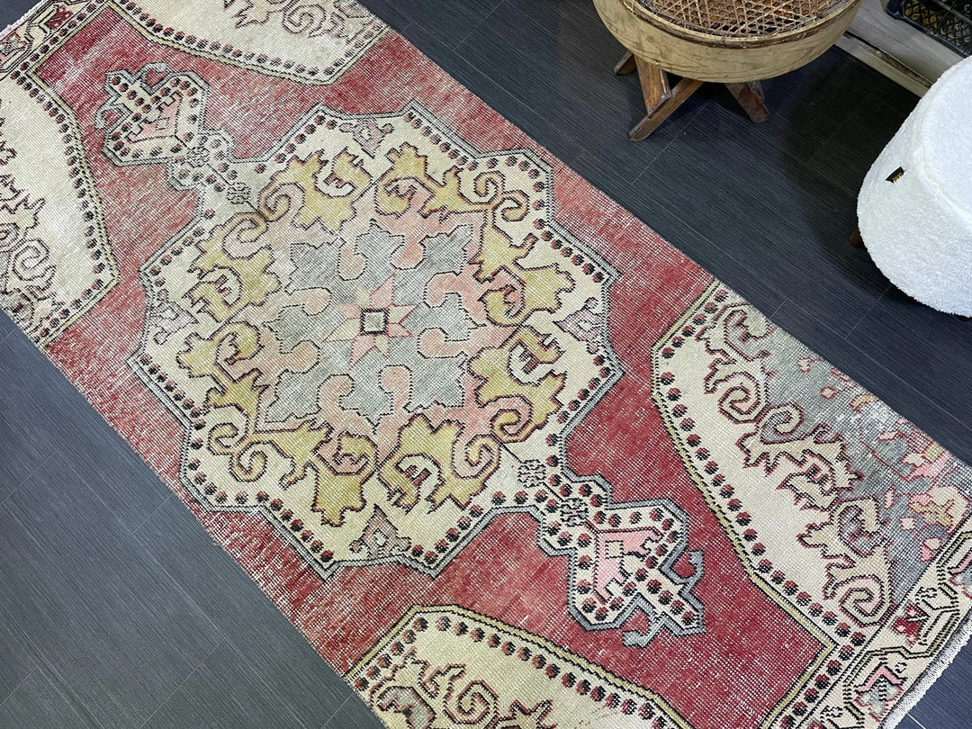 Rust Turkish Runner Rug 3' 3" x 7' 7" Hand-Knotted | No. WR59715