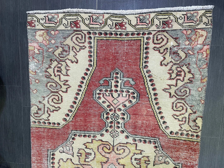 Rust Turkish Runner Rug 3' 3" x 7' 7" Hand-Knotted | No. WR59715