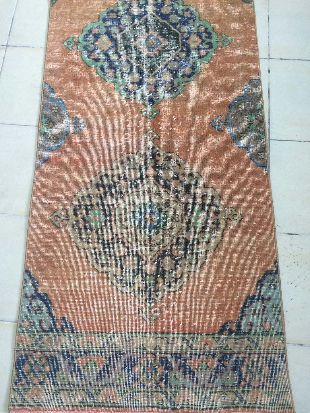 Rust Turkish Runner Rug 2' 8" x 12' 8" Hand-Knotted | No. WR59981