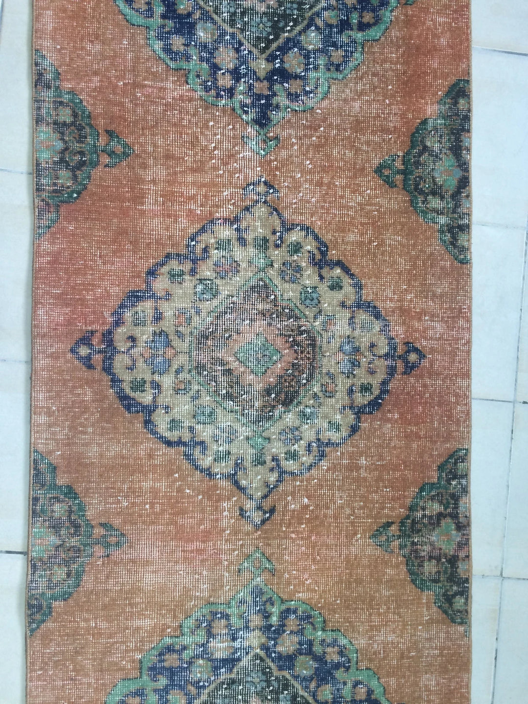 Rust Turkish Runner Rug 2' 8" x 12' 8" Hand-Knotted | No. WR59981
