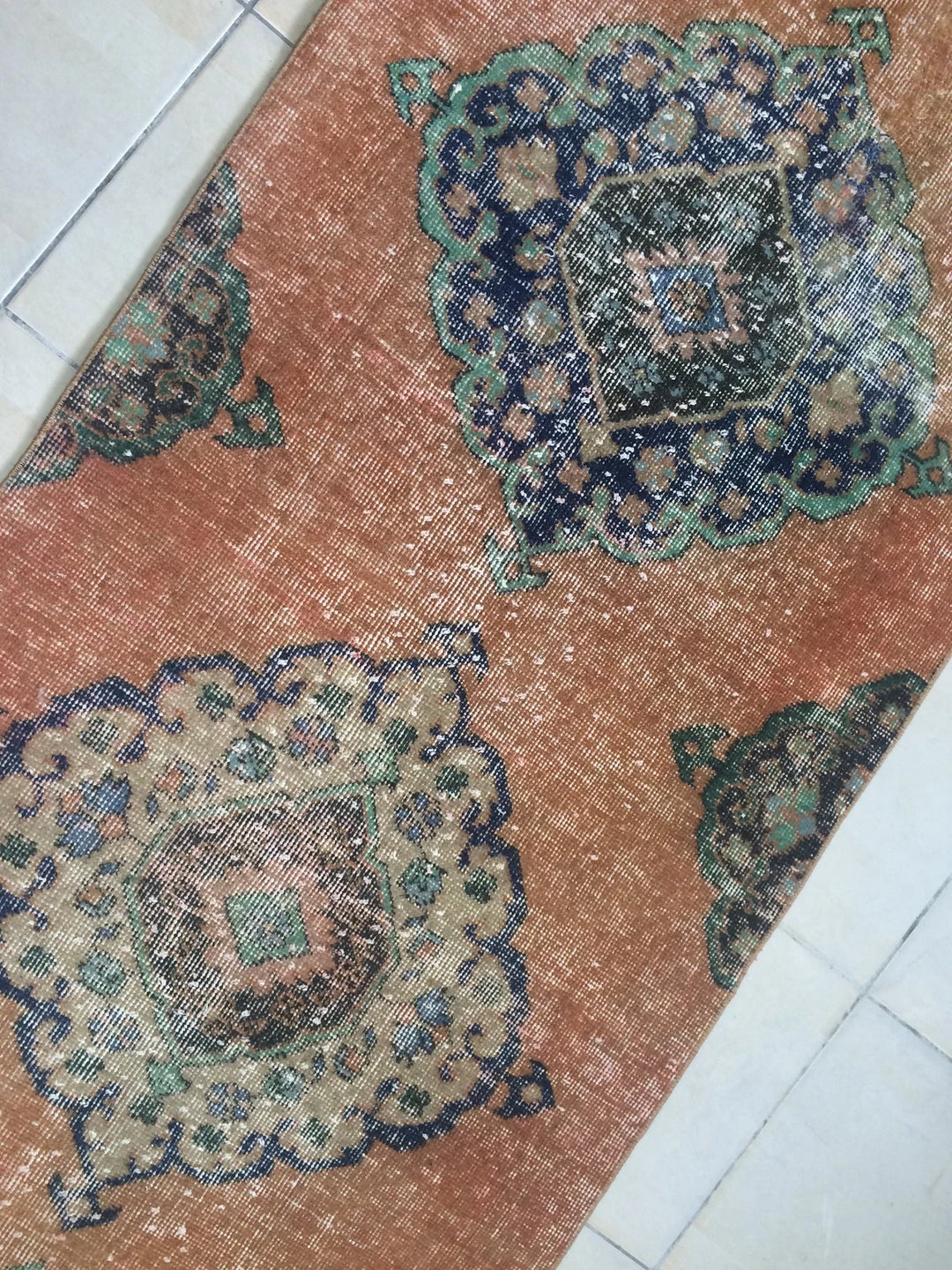 Rust Turkish Runner Rug 2' 8" x 12' 8" Hand-Knotted | No. WR59981