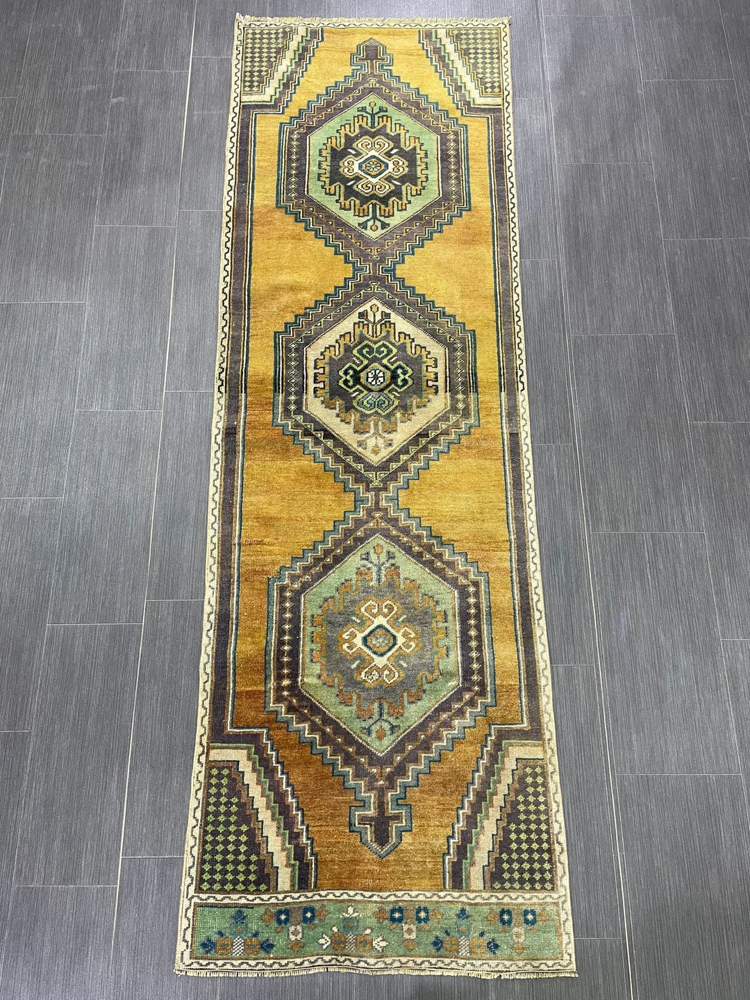 Turkish Runner Rug 2' 5" x 7' 7" Hand-Knotted | No. WR60787