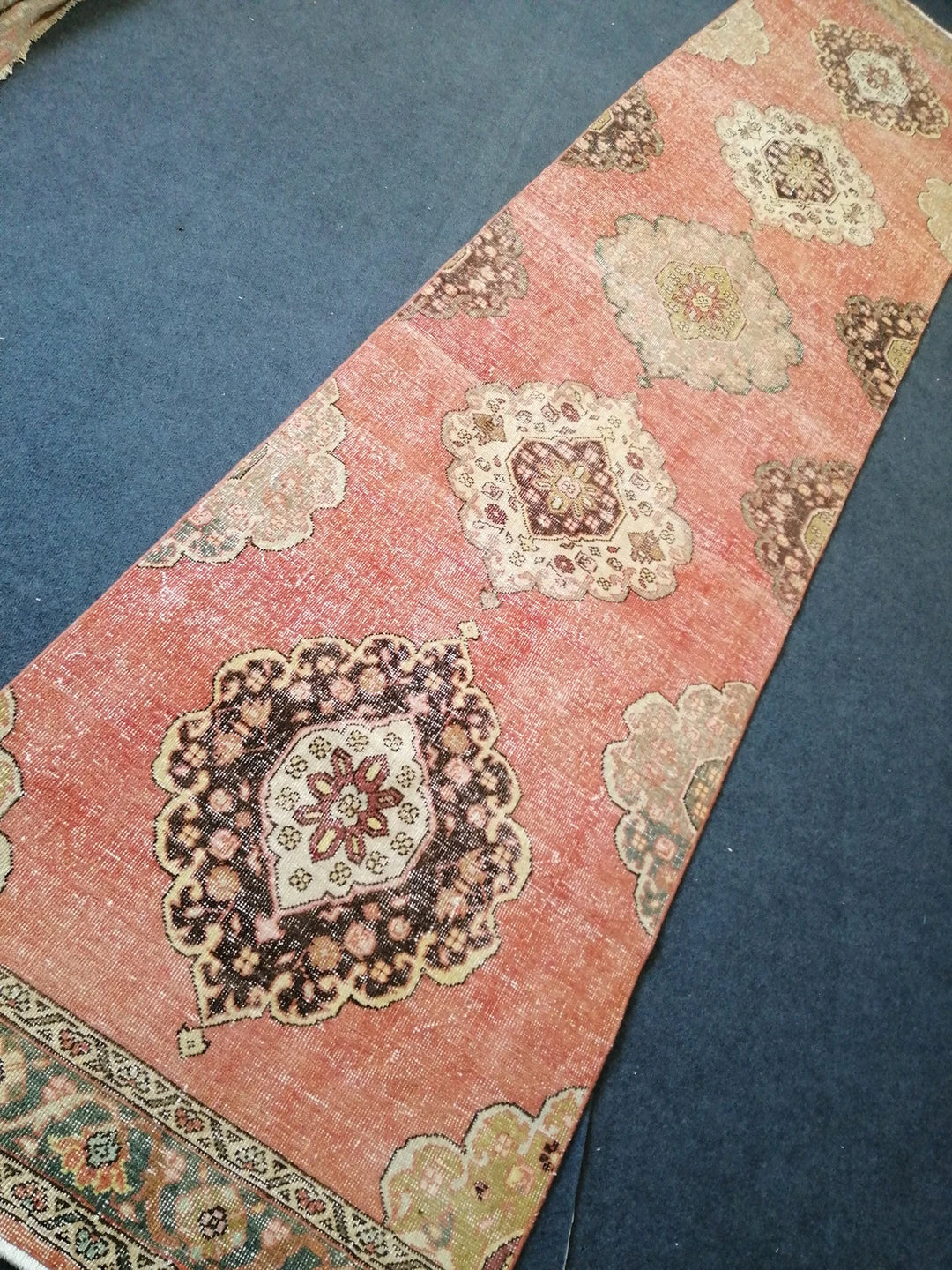 Turkish Runner Rug 3' x 13' Hand-Knotted | No. WR60890