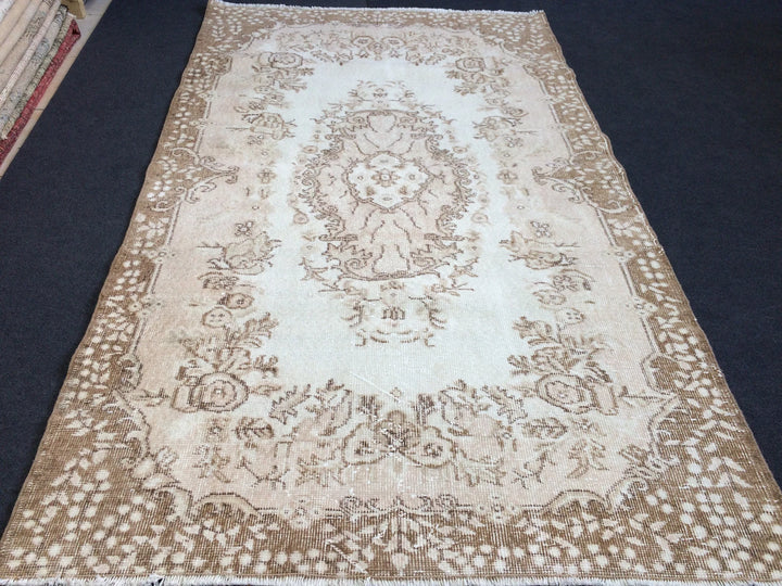 Rust Turkish Runner Rug 4' x 7' Hand-Knotted | No. WR61097