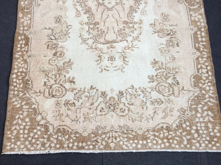 Rust Turkish Runner Rug 4' x 7' Hand-Knotted | No. WR61097