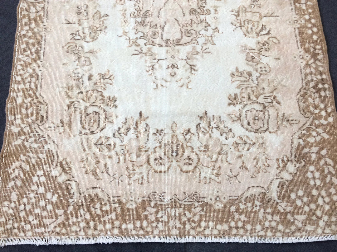 Rust Turkish Runner Rug 4' x 7' Hand-Knotted | No. WR61097