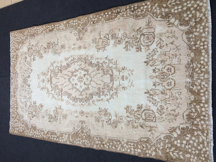 Rust Turkish Runner Rug 4' x 7' Hand-Knotted | No. WR61097