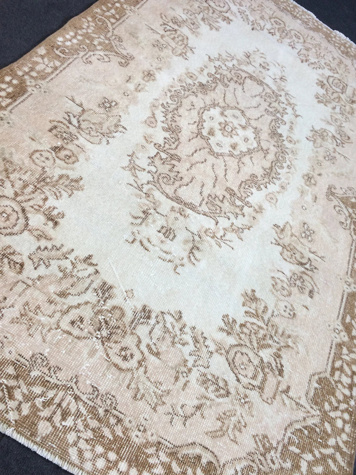 Rust Turkish Runner Rug 4' x 7' Hand-Knotted | No. WR61097