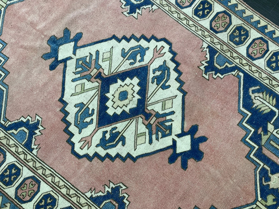 Blue Turkish Oushak Rug 5' 3" x 7' 6" Hand-Knotted | No. WR61654