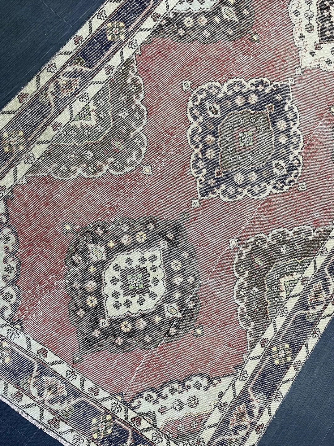 Brown Turkish Runner Rug 4' 8" x 12' 4" Hand-Knotted | No. WR62060