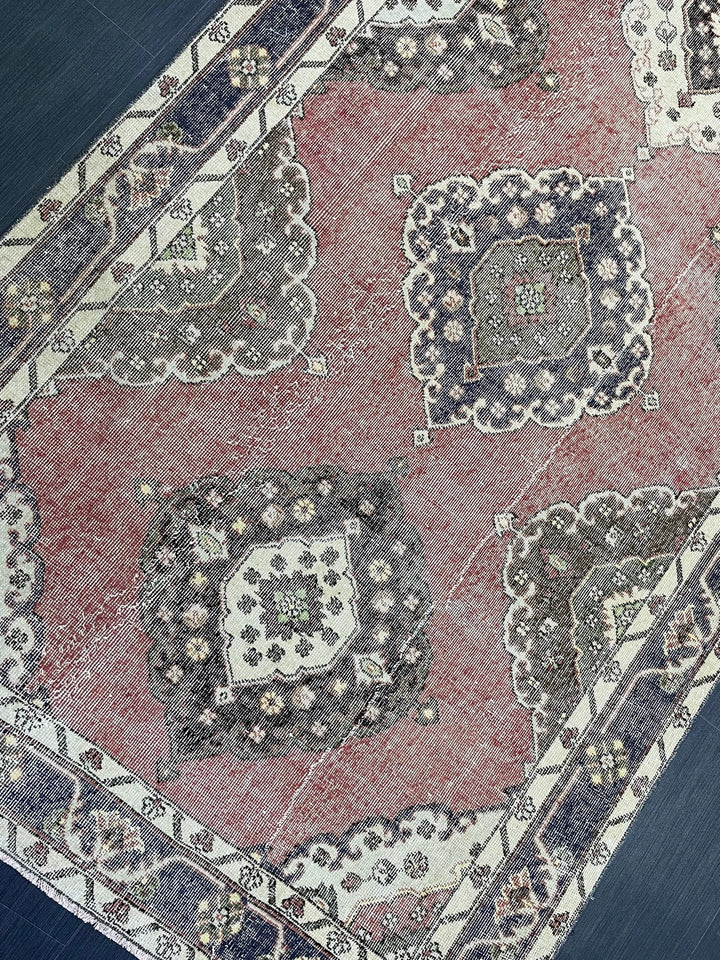 Brown Turkish Runner Rug 4' 8" x 12' 4" Hand-Knotted | No. WR62060