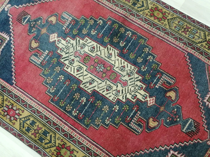 Rust Turkish Runner Rug 4' 4" x 7' 10" Hand-Knotted | No. WR62196