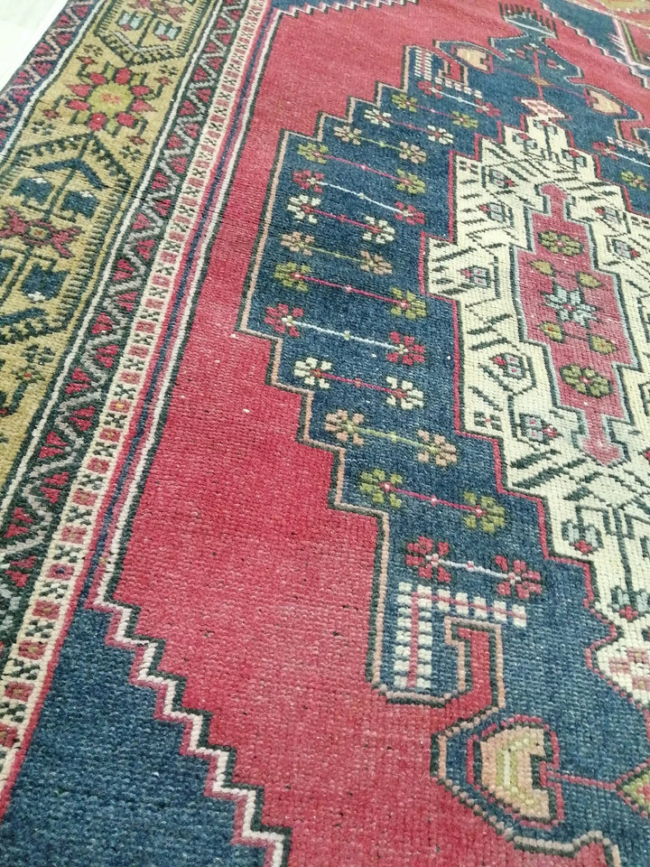 Rust Turkish Runner Rug 4' 4" x 7' 10" Hand-Knotted | No. WR62196