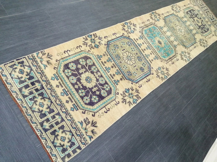 Turkish Runner Rug 2' 6" x 10' 5" Hand-Knotted | No. WR62262