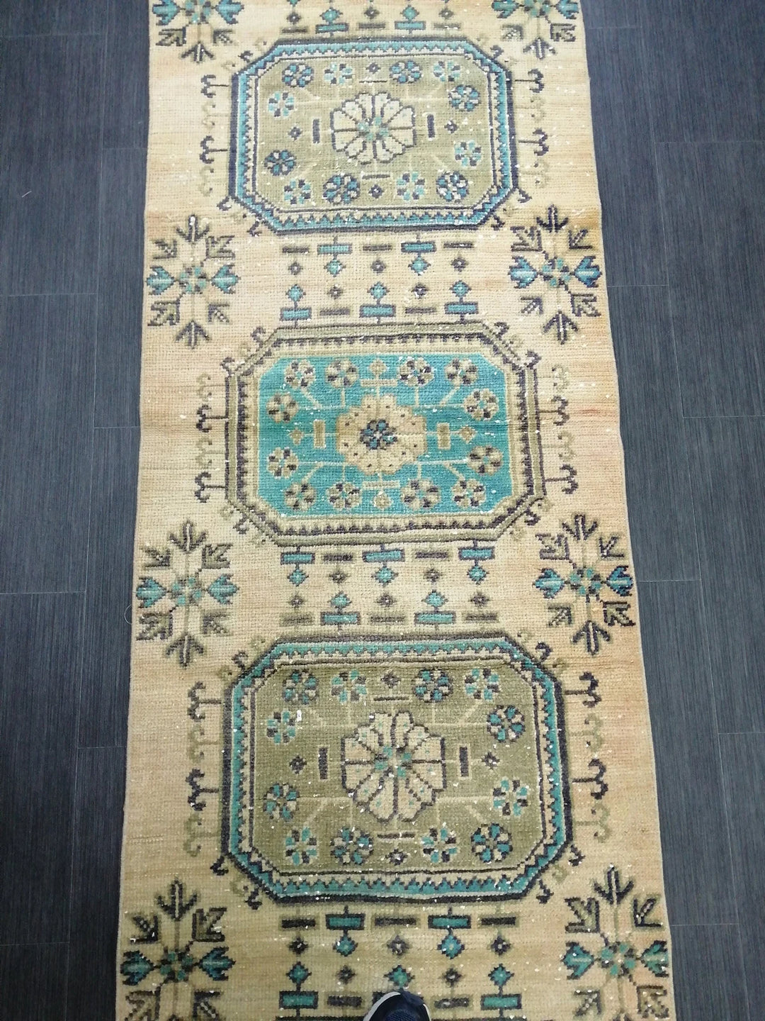 Turkish Runner Rug 2' 6" x 10' 5" Hand-Knotted | No. WR62262