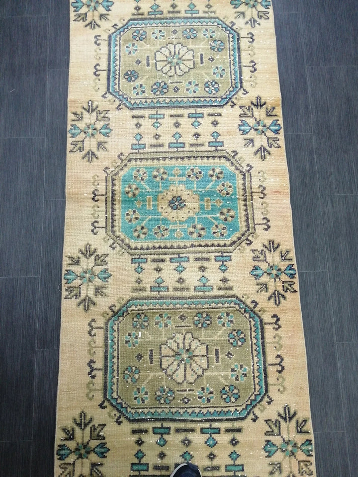 Turkish Runner Rug 2' 6" x 10' 5" Hand-Knotted | No. WR62262