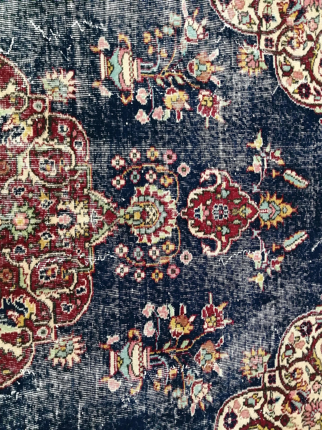 Blue Turkish Oushak Rug 6' 11" x 9' 11" Hand-Knotted | No. WR62676