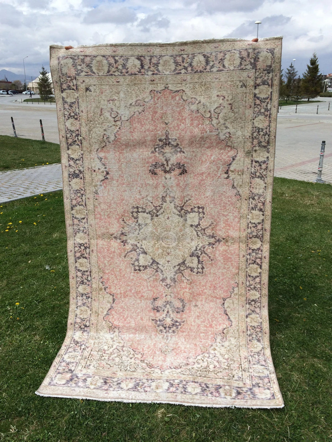 Rust Turkish Oushak Rug 2'6" x 9'10" Hand-Knotted | No. WR63081