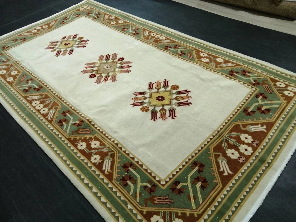 Rust Turkish Runner Rug 5' 3" x 9' 4" Hand-Knotted | No. WR63290