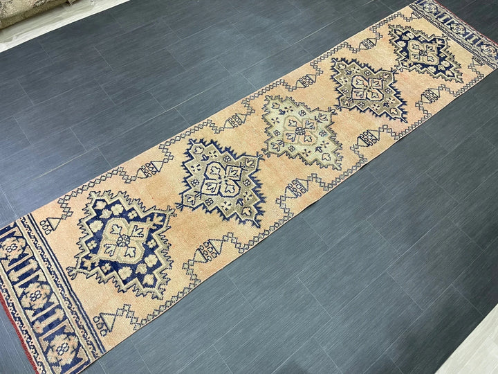 Rust Turkey Runner Rug 2' 7" x 11' 1" Hand-Knotted | No. WR63323