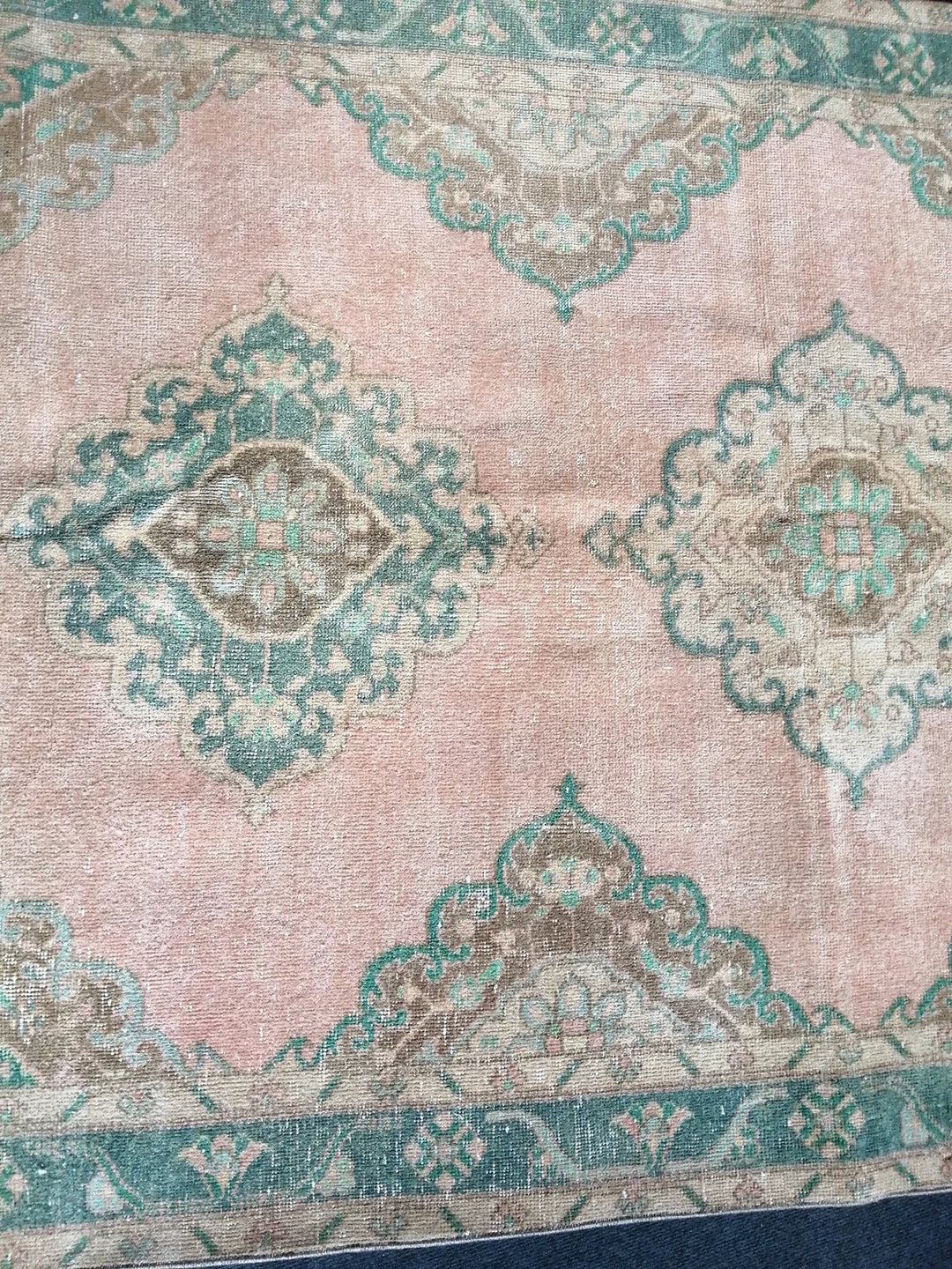 Beige Turkish Runner Rug 5' x 12' 6" Hand-Knotted | No. WR63436