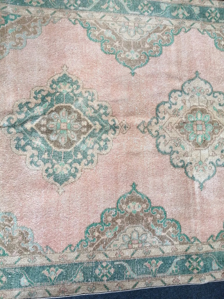 Beige Turkish Runner Rug 5' x 12' 6" Hand-Knotted | No. WR63436
