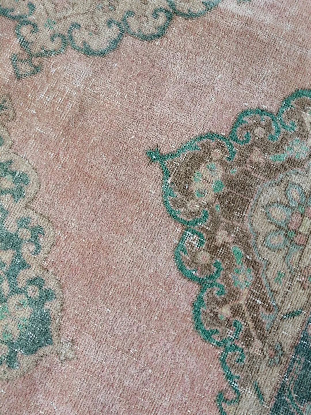 Beige Turkish Runner Rug 5' x 12' 6" Hand-Knotted | No. WR63436