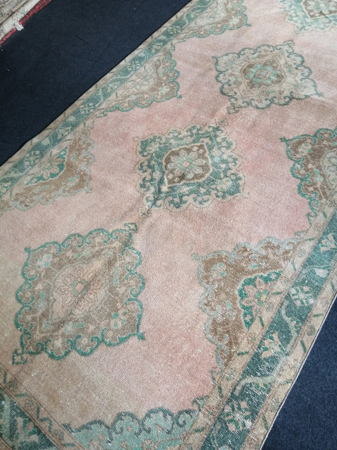 Beige Turkish Runner Rug 5' x 12' 6" Hand-Knotted | No. WR63436