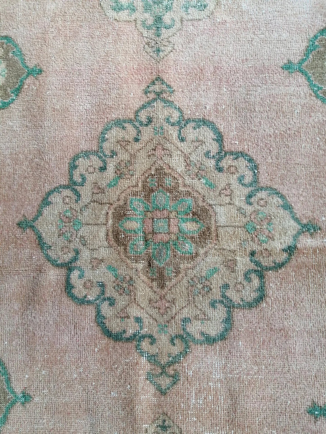 Beige Turkish Runner Rug 5' x 12' 6" Hand-Knotted | No. WR63436