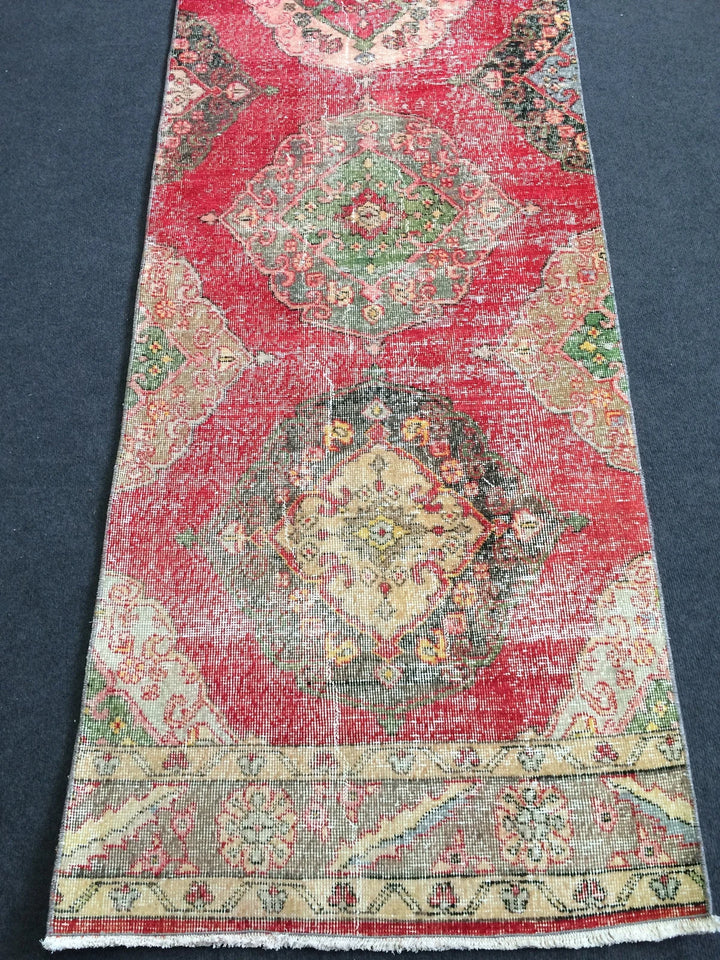 Turkish Runner Rug 2' 11" x 12' Hand-Knotted | No. WR63756