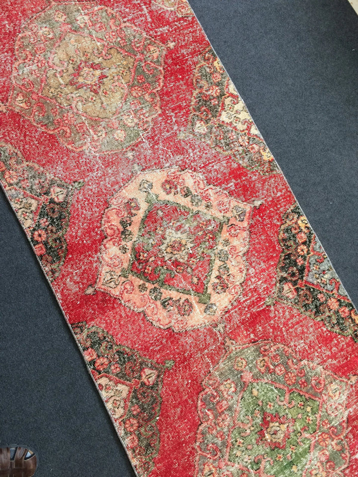 Turkish Runner Rug 2' 11" x 12' Hand-Knotted | No. WR63756
