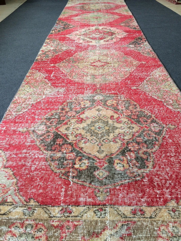 Turkish Runner Rug 2' 11" x 12' Hand-Knotted | No. WR63756