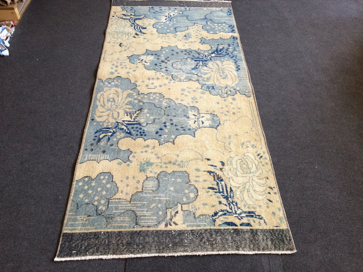 Rust Turkish Runner Rug 3' x 7' Hand-Knotted | No. WR64017